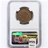 Image 2 : 1856 Large Cent NGC MS64 BN, Slanted 5