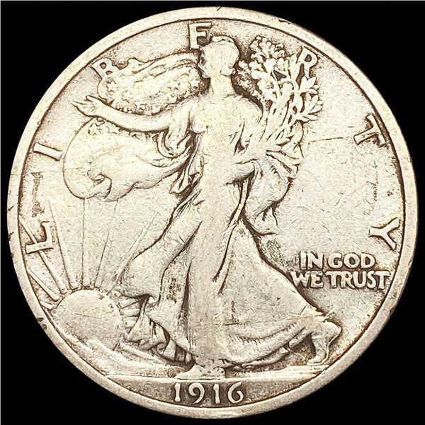 1916 Walking Liberty Half Dollar NICELY