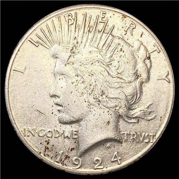 1924-S Silver Peace Dollar LIGHTLY CIRCULATED