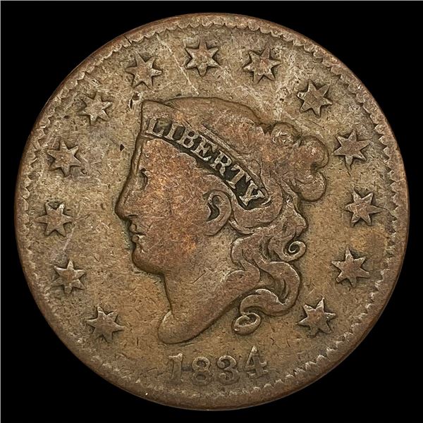 1834 Large Cent NICELY CIRCULATED
