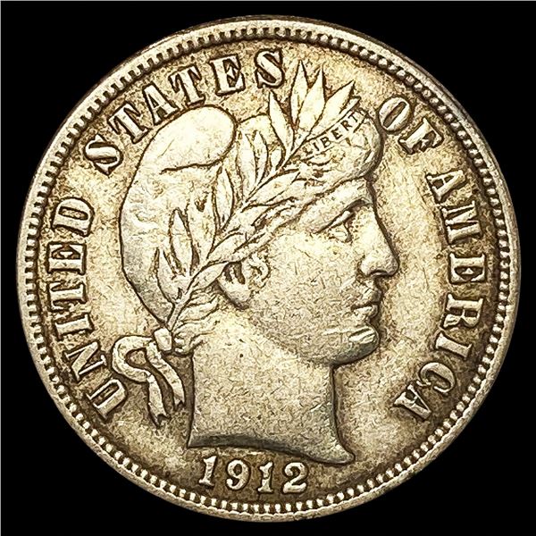 1912-S Barber Dime LIGHTLY CIRCULATED