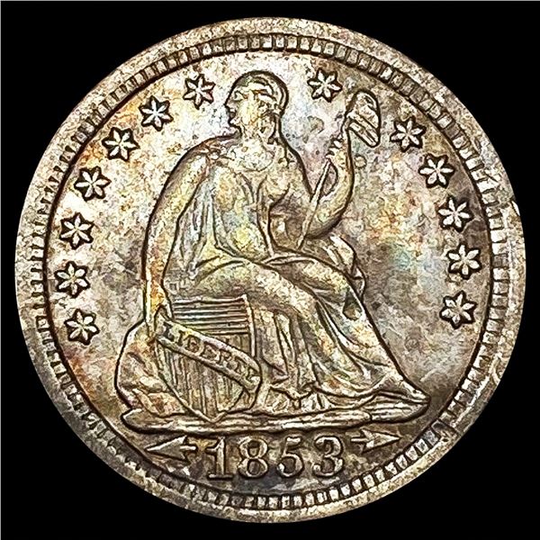 1853-O Seated Liberty Half Dime CLOSELY