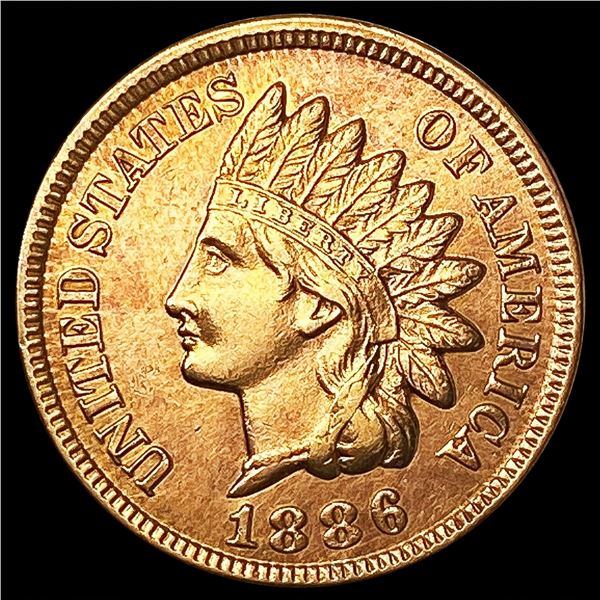 1886 T2 RED Indian Head Cent CHOICE BU
