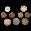 Image 2 : (9) Varied US Coins (1808, 1864, (2) 1866, 1869,