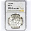 Image 1 : 1882-S Morgan Silver Dollar NGC MS64