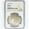 Image 1 : 1921-D Morgan Silver Dollar NGC MS64