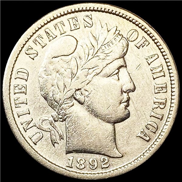1892-S Barber Dime CLOSELY UNCIRCULATED