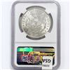 Image 2 : 1896 Morgan Silver Dollar NGC MS62