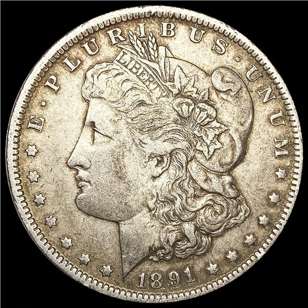 1891-O Morgan Silver Dollar ABOUT UNCIRCULATED