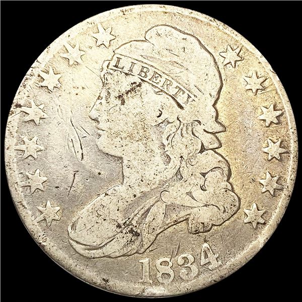 1834 Capped Bust Half Dollar NICELY CIRCULATED