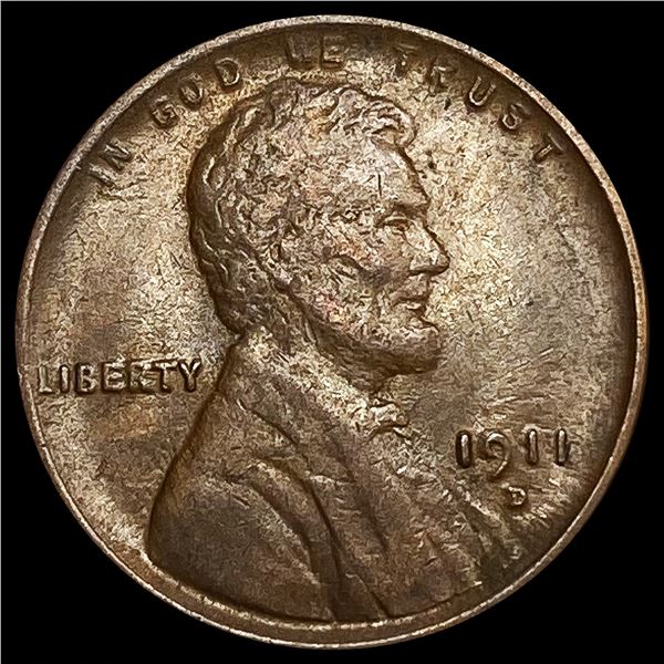 1911-D Wheat Cent NEARLY UNCIRCULATED