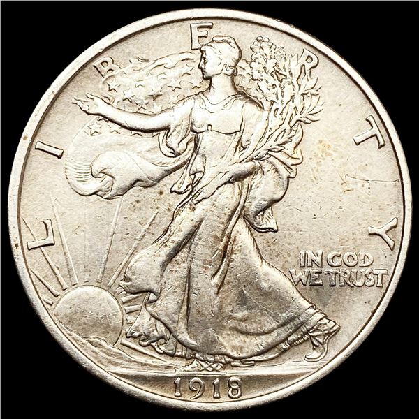 1918 Walking Liberty Half Dollar LIGHTLY
