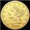 Image 1 : 1840 $5 Gold Half Eagle NICELY CIRCULATED
