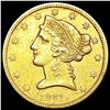 Image 1 : 1861 $5 Gold Half Eagle ABOUT UNCIRCULATED