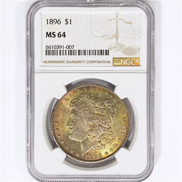 1896 Morgan Silver Dollar NGC MS64