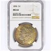Image 1 : 1896 Morgan Silver Dollar NGC MS64