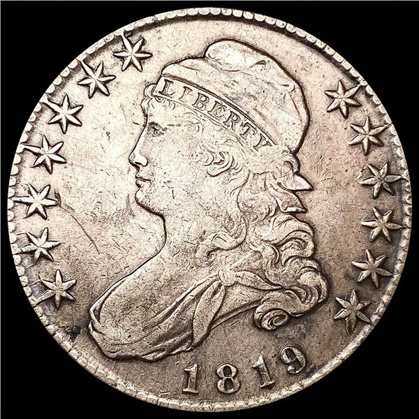 1819 Capped Bust Half Dollar LIGHTLY CIRCULATED