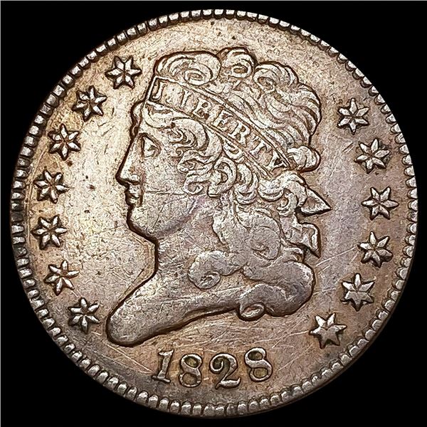 1828 13 Stars C-1 Classic Head Half Cent LIGHTLY