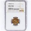 Image 1 : 1944-D Wheat Cent NGC MS67 RD
