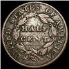 Image 2 : 1834 Classic Head Half Cent NICELY CIRCULATED