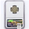 Image 2 : 1866 Shield Nickel NGC AU58 Rays