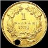 Image 2 : 1874 Rare Gold Dollar CLOSELY UNCIRCULATED