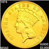 Image 1 : 1874 $3 Gold Piece UNCIRCULATED