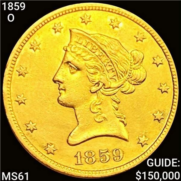 1859-O $10 Gold Eagle UNCIRCULATED