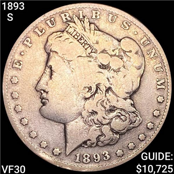1893-S Morgan Silver Dollar LIGHTLY CIRCULATED