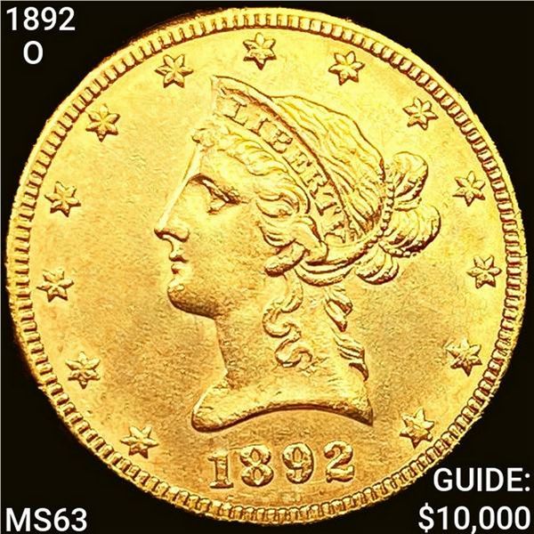 1892-O $10 Gold Eagle CHOICE BU