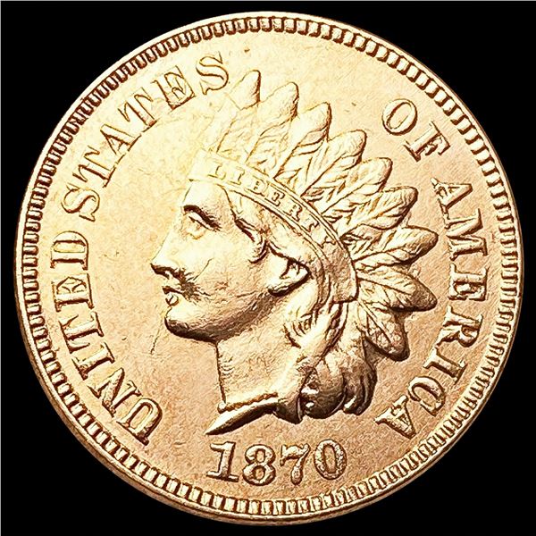 1870 Indian Head Cent CLOSELY UNCIRCULATED