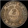Image 2 : 1867 Two Cent Piece NEARLY UNCIRCULATED