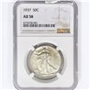 Image 1 : 1937 Walking Liberty Half Dollar NGC AU58