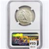 Image 2 : 1937 Walking Liberty Half Dollar NGC AU58