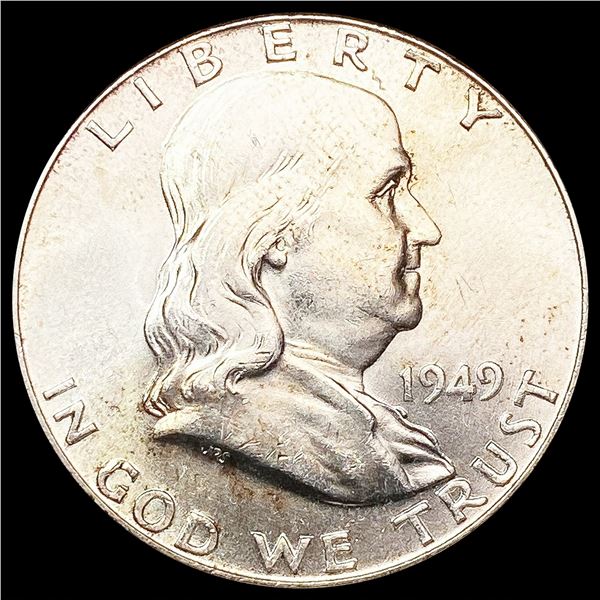 1849 Franklin Half Dollar CLOSELY UNCIRCULATED
