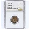 Image 1 : 1896 Indian Head Cent NGC MS65 BN
