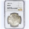 Image 1 : 1882-S Morgan Silver Dollar NGC MS66