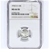 Image 1 : 1943-D Mercury Silver Dime NGC MS66 FB