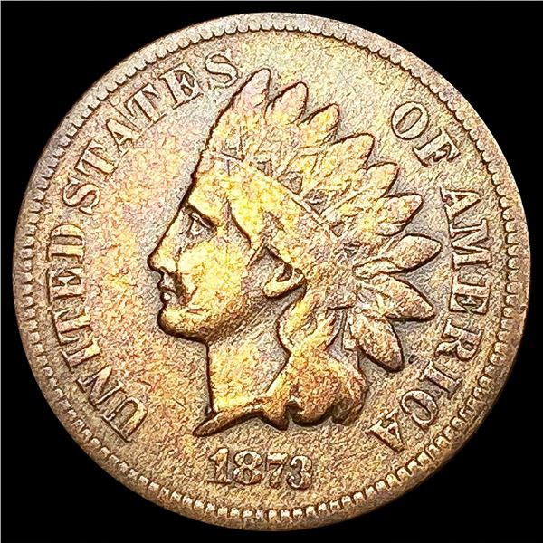 1873 Indian Head Cent LIGHTLY CIRCULATED