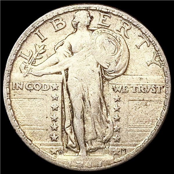 1917-D Standing Liberty Quarter LIGHTLY