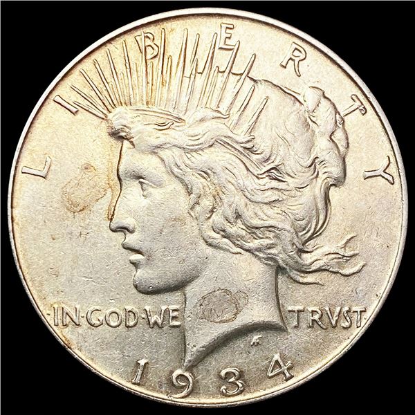 1934 Silver Peace Dollar CLOSELY UNCIRCULATED