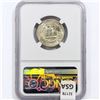 Image 2 : 1936 Washington Silver Quarter NGC MS65
