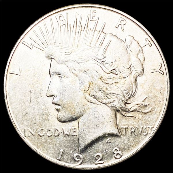 1928-S Silver Peace Dollar LIGHTLY CIRCULATED