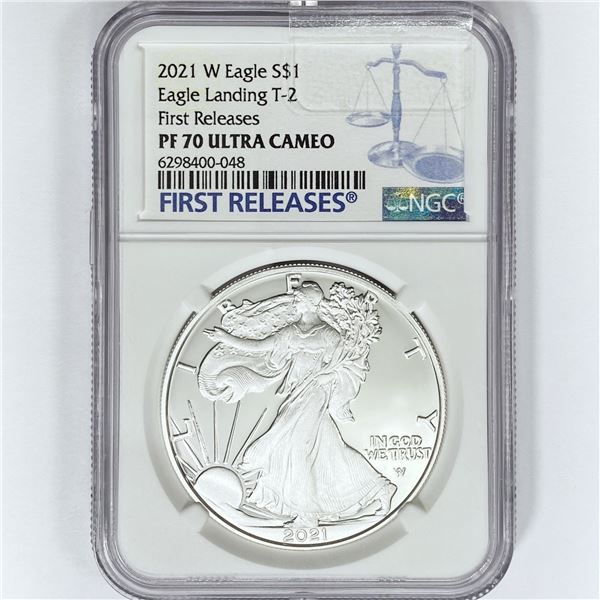 2021-W American Silver Eagle NGC PF70 UC, T-2