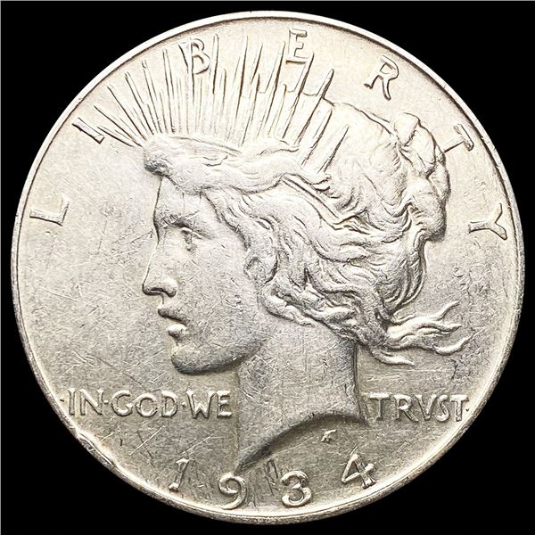 1934-D Silver Peace Dollar NEARLY UNCIRCULATED