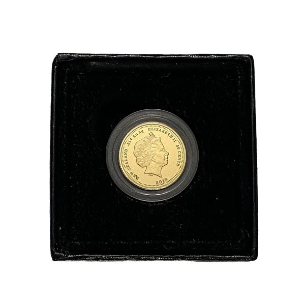2019 New Zealand .0705oz Gold 50 Cents