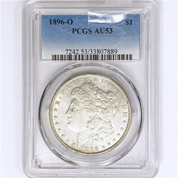 1896-O Morgan Silver Dollar PCGS AU53