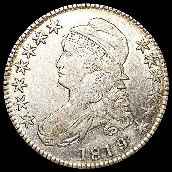 1819 Capped Bust Half Dollar LIGHTLY CIRCULATED