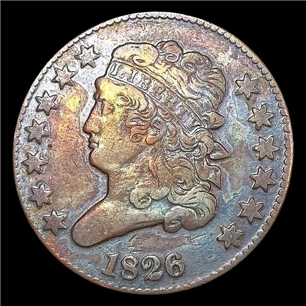 1826 Classic Head Half Cent NICELY CIRCULATED
