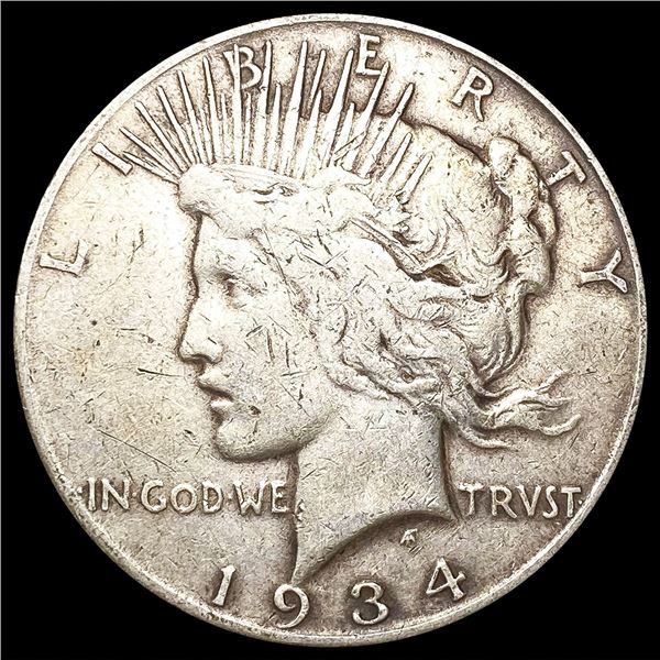 1934-S Silver Peace Dollar NICELY CIRCULATED
